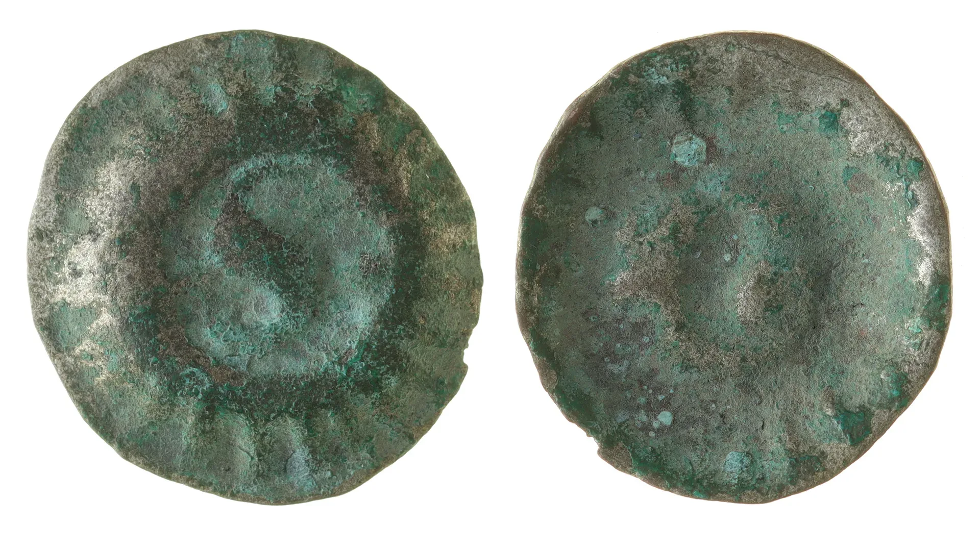 Fram- och baksida av ett mynt