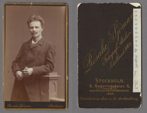 Ett porträtt av författaren August Strindberg 